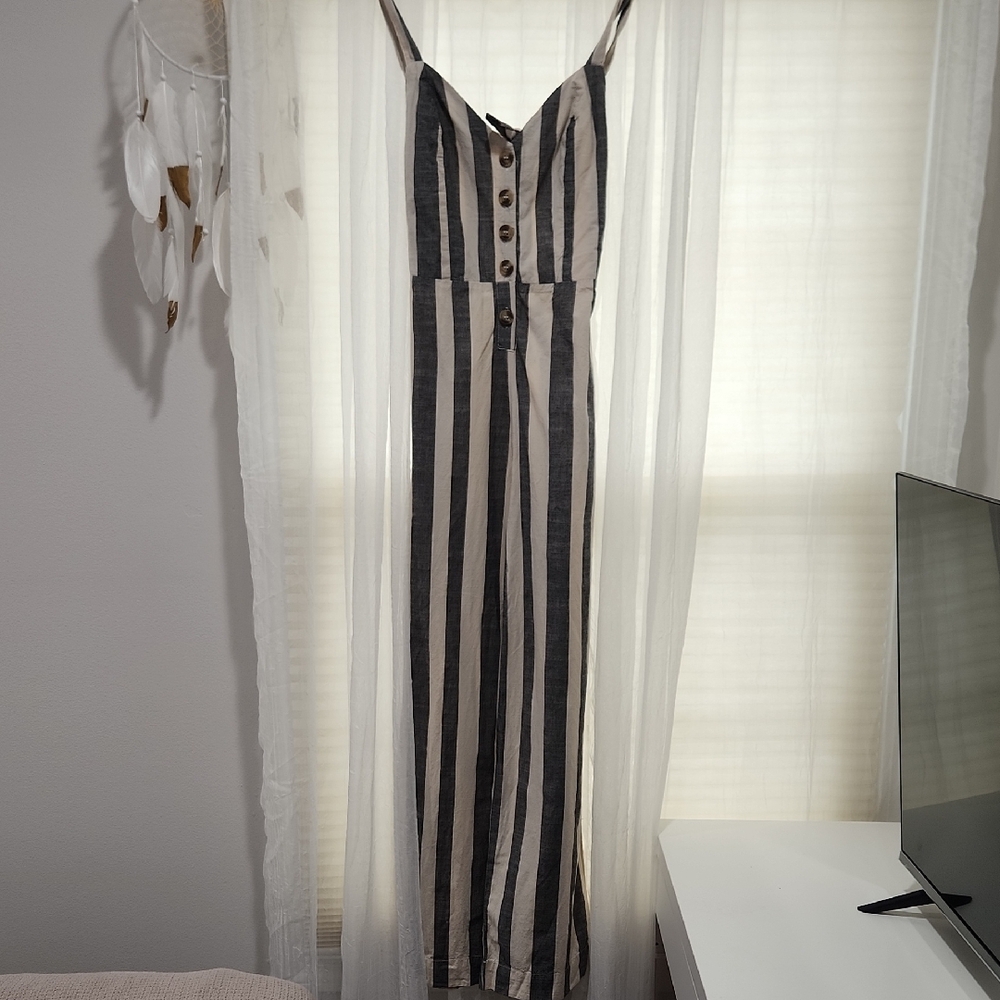 Striped Jumpsuit